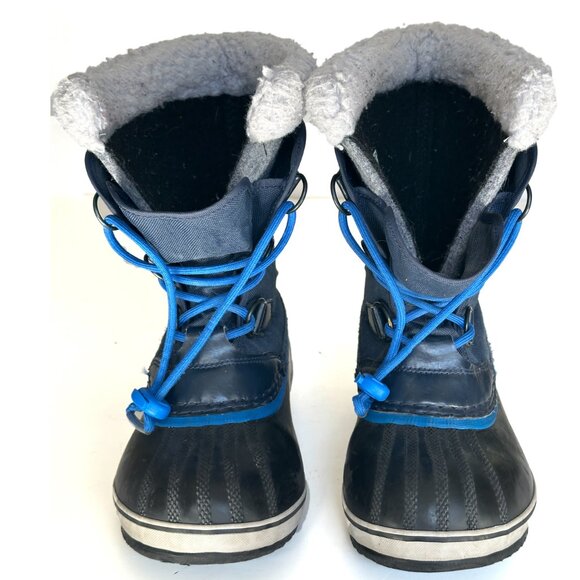 Sorel Youth Snow Rain Boot Blue Yoot Pac Nylon Waterproof Outdoor Boot Kid Sz 4 - Picture 7 of 9